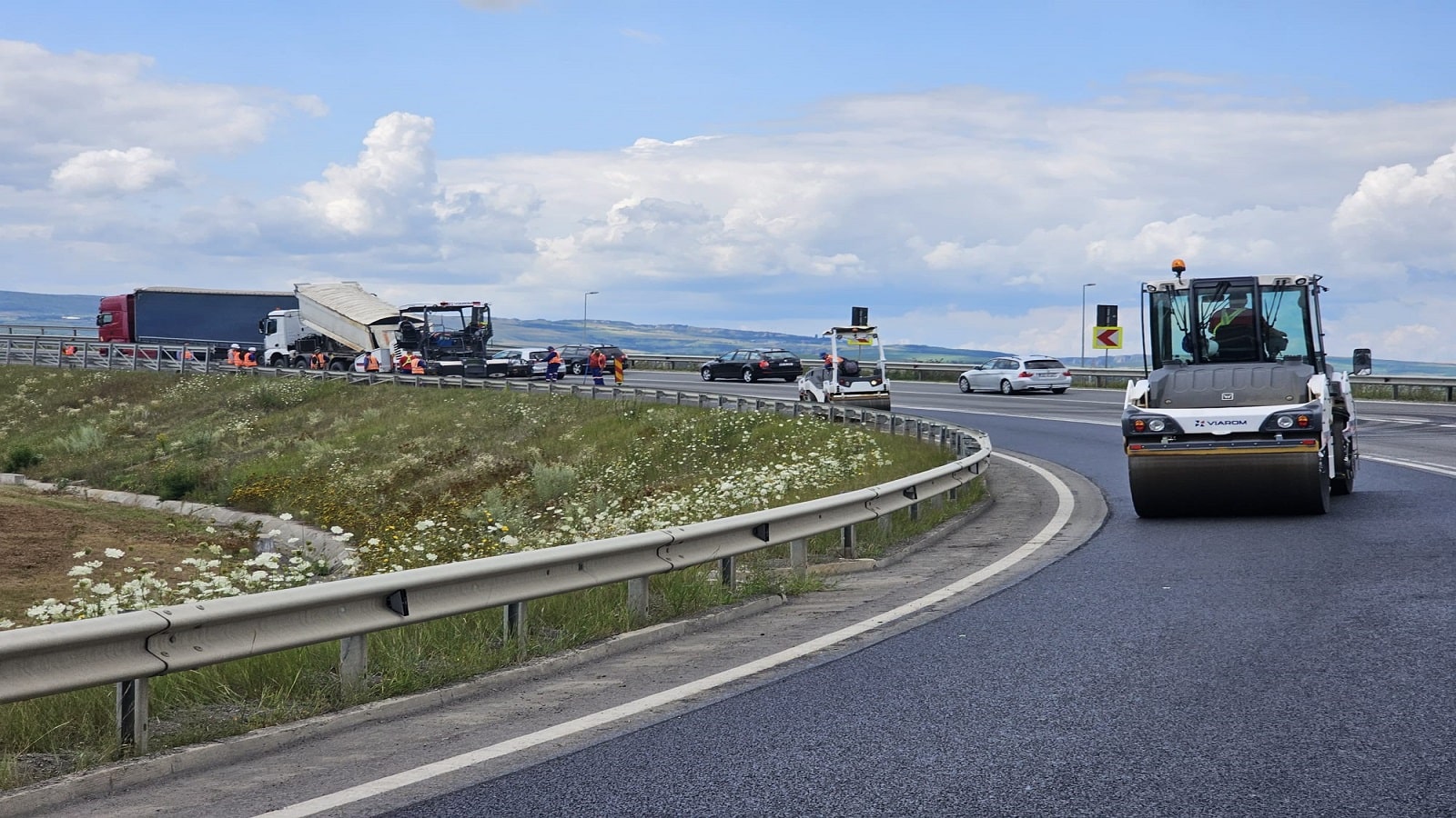 Agenția Cluj realizează reparații pe Autostrada A3, Nodul Rutier Turda